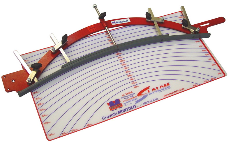 Šablona SR000B pro řezačku Combi Slalom - řezání do oblouku 