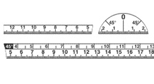 481P2, samolepící měřítka na úhelník řezačky MASTERPIUMA 